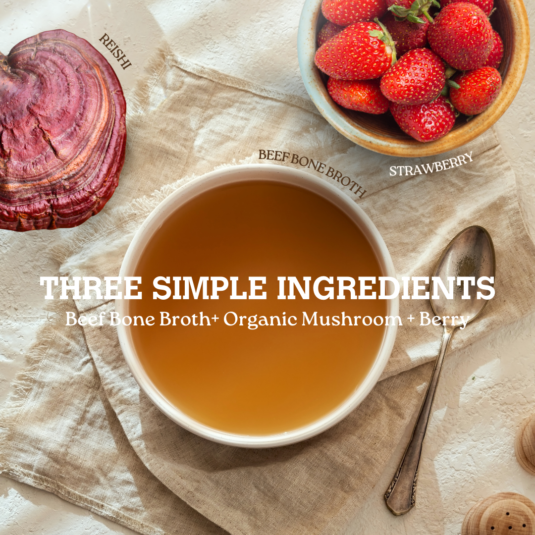 Reishi & Strawberry Mushroom Bone Broth